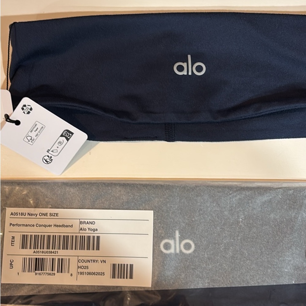 ALO Yoga Navy Performance Headband